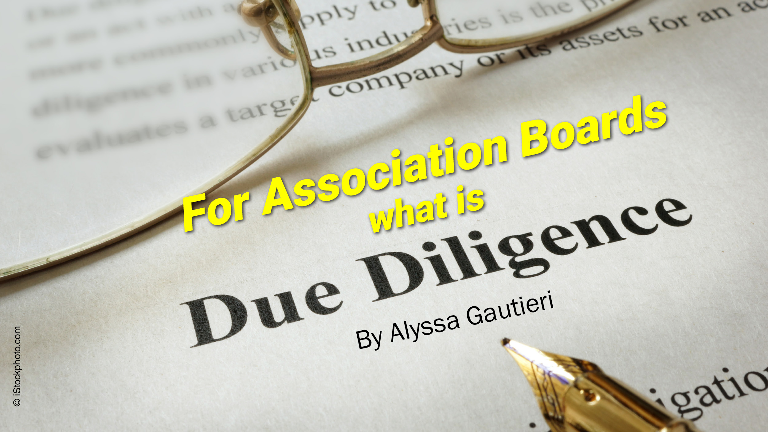 Association Board Due Dilligence