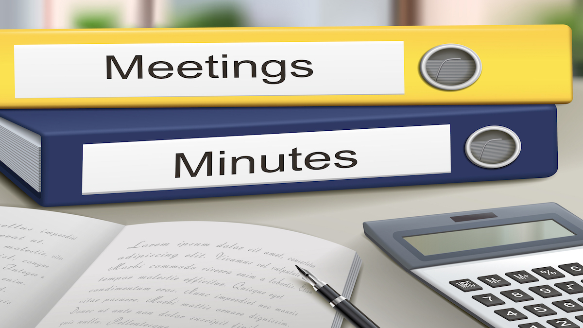 meetings and minutes binders